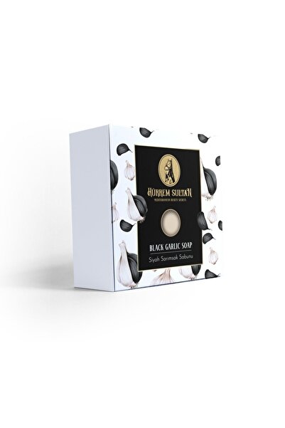 Hürrem Sultan 150 جرام صابون طبيعي لليدين والحمام بالثوم الأسود