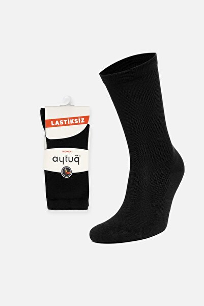 Aytuğ Ženske čarape od bambusa, jednostruke, crne, za dijabetičare - A 51002 S