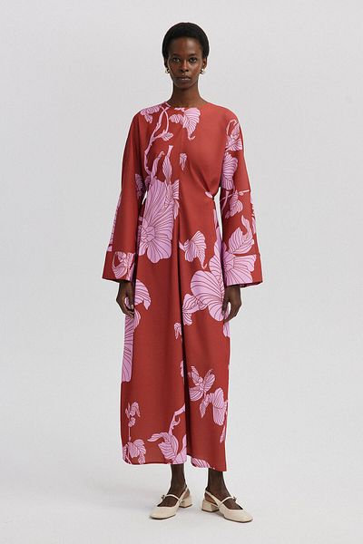 Touché Privé BELTED SATIN DRESS