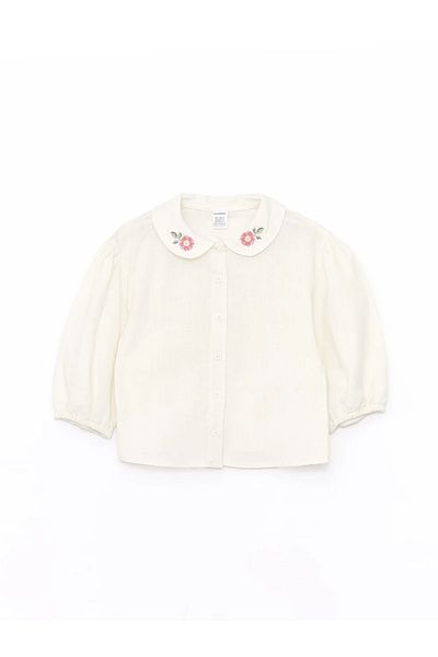 LC Waikiki LCW baby Bebe Collar Long Sleeve Baby Girl T-shirt and Salopet Dress 2 Pieces Set
