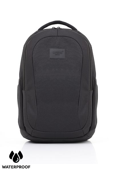 D'VERS Unisex Black Daily Travel and School Backpack with Laptop Compartment