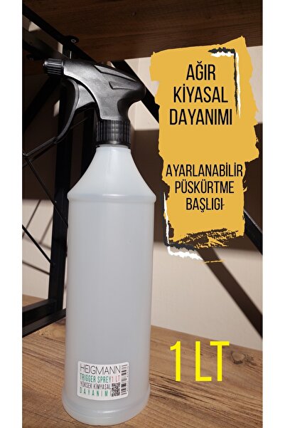 HEİGMANN KİMYASALA DAYANIKLI BOŞ SPREY SIŞE FISFIS ŞİŞE 1 LT