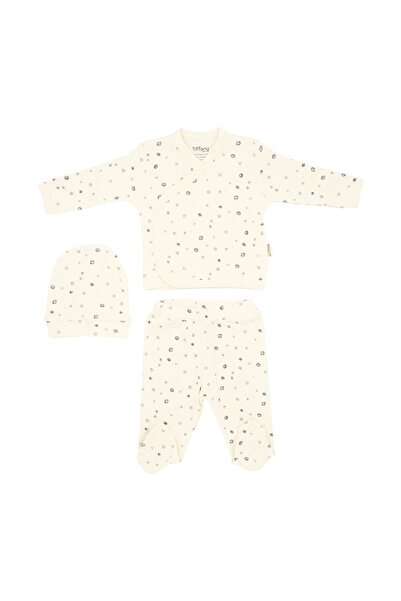 Tiffany Baby Basketboll Organik Theme 3'lü Bebek Zıbın Seti 21078