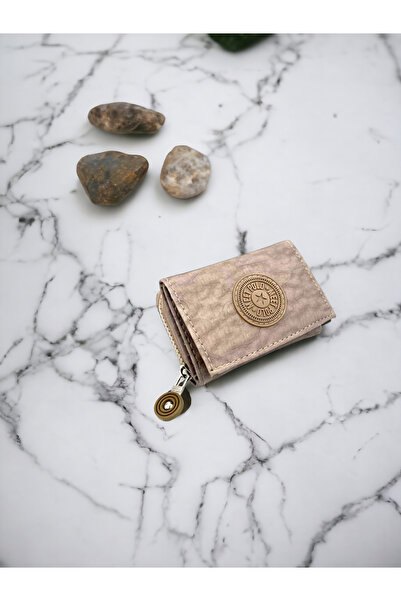 UCCELLO KRİNKIL KUMAŞ FERMUARLI MİNİK KADIN CÜZDAN