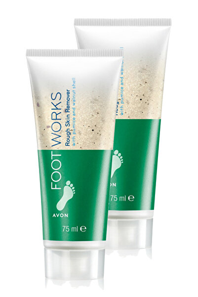 AVON Foot Works Rough Sertleşmiş Cildi Arındırıcı Ayak Peeling 75 Ml. İkili Set