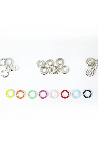 Klinkshop Klikıt Bebek Çıtçıtı 10,5 Mm Karışık Renklerde-pres Çakım Aparatı V...