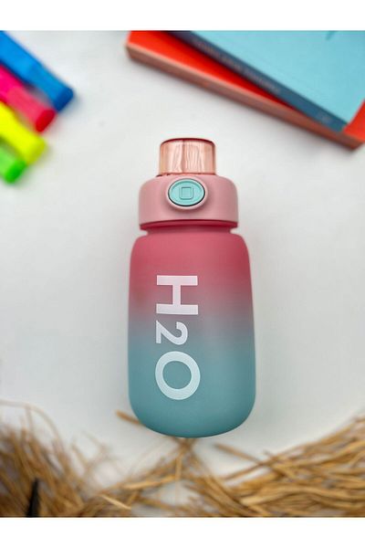Tohana H20 Colorful Polycarbonate Sports Sports Water Bottle with Straw Children's Junior Water Bottle Water Bottle Water Bottle 800ml