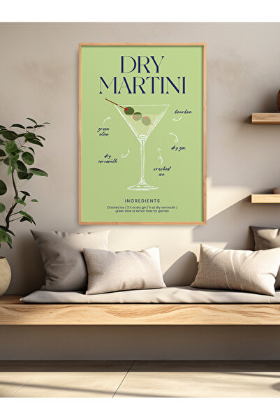 HOMEPACK Single Framed Cocktail Series Modern Poster Painting Tk/442