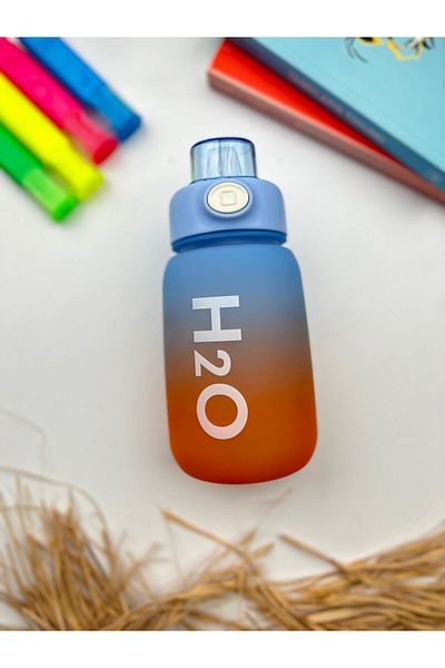 Tohana H20 Colorful Polycarbonate Sports Sports Water Bottle with Straw Children's Junior Water Bottle Water Bottle Water Bottle 800ml