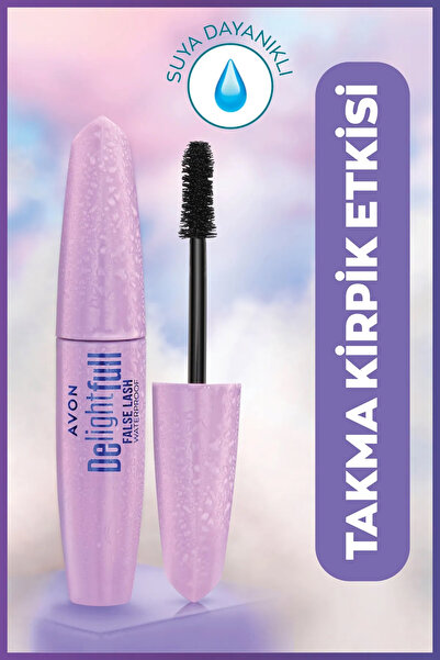 AVON Delightful False Lash Suya Dayanıklı Maskara 10 Ml. Lava Brown Üçlü Set