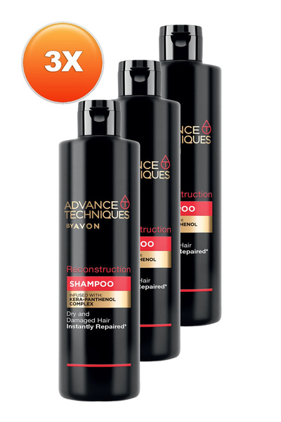 AVON Advance Techniques Reconstruction Onarıcı Şampuan 400 Ml. Üçlü Set