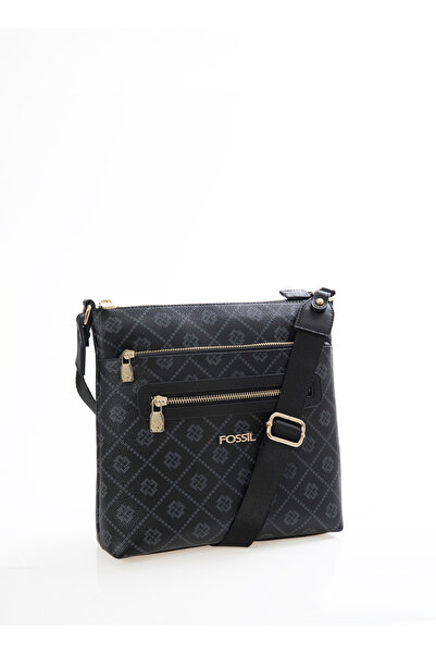 Fossil Women's Black 27x26x7 cm Crossbody Bag 05FM24Y1006