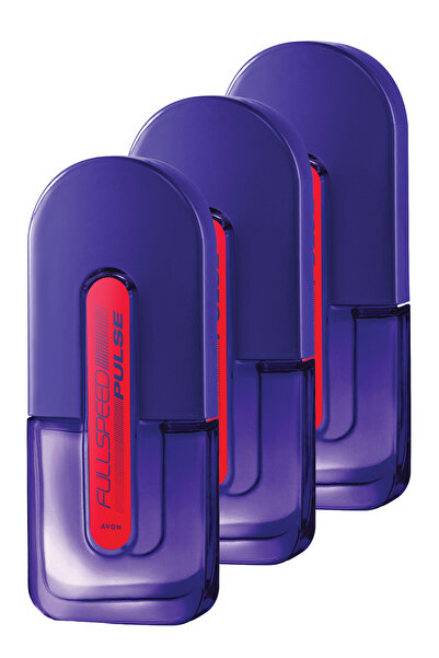 AVON Full Speed Pulse Erkek Parfüm Edt 75 Ml. Üçlü Set