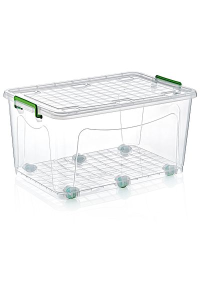 Şenyayla Plastik Multi-Purpose Maxi Storage Box with Wheels 50 Lt