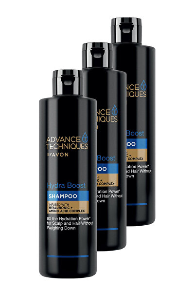 AVON Advance Techniques Hydra Boost Nemlendirici Şampuan 400 Ml. Üçlü Set