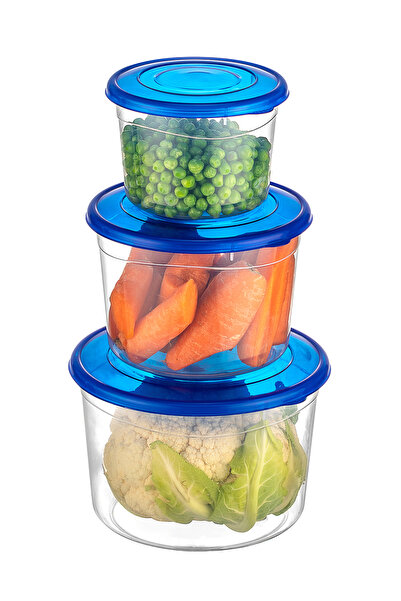 Şenyayla Plastik Multi-Purpose Deep Food Storage Container Set of 3