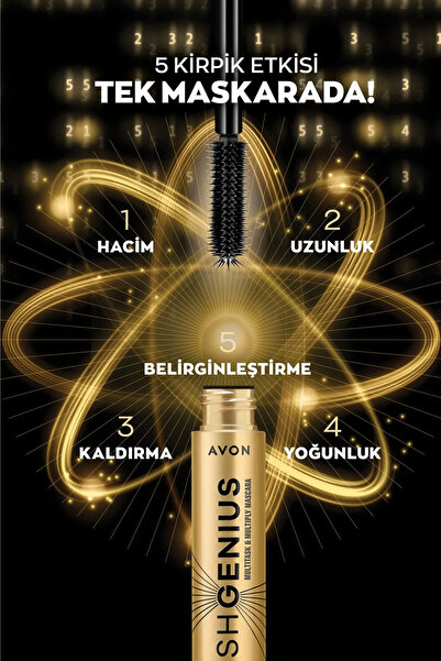 AVON True Lash Genius 5 Etkili Maskara 10 Ml. Modern Navy İkili Set