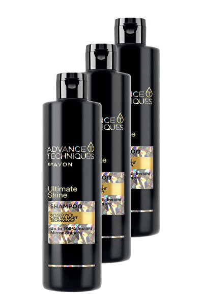 AVON Advance Techniques Shine Shampoo 400 Ml. Triple Set