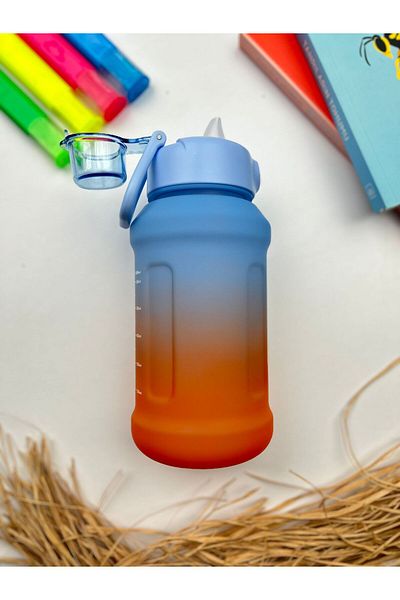 Tohana H20 Colorful Polycarbonate Sports Sports Water Bottle with Straw Children's Junior Water Bottle Water Bottle Water Bottle 1000ml