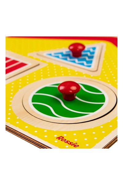 Rossie Bultak Wooden Puzzle Geometric Shapes