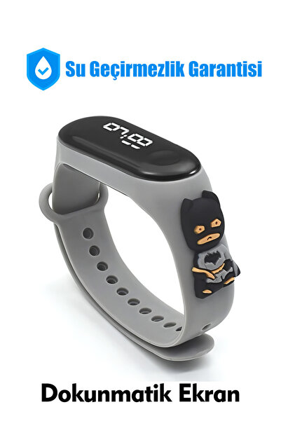 tutkanstore Batman Yarasa Adam Figürlü Çocuk Kol Saati Dokunmatik Led Su Geçi...