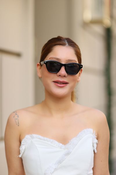 Nilu Moda CAT EYE BLACK WOMEN'S SUNGLASSES
