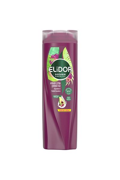 Elidor Energy of Nature Hair Care Shampoo - Avocado and Grape Seed Oil Strengthening