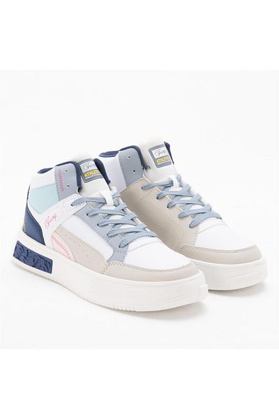Jump 28756 Alb - Albastru Pantofi de damă înalți pantofi sport casual