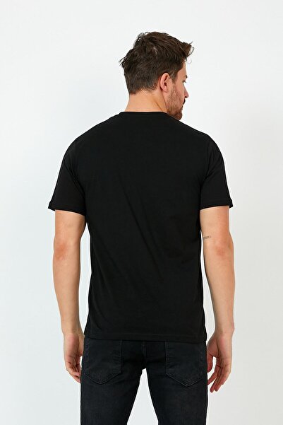 CLIPMAN Ανδρικό T-shirt Slim Fit Basic 5 τεμαχίων
