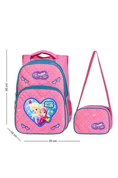 MONA MIST Waddell Licensed Spotted Ice Girl Primary School Backpack and Lunchbag