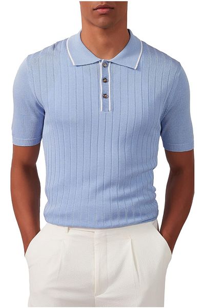 youknitwear you Petrie Polo Neck Knitwear T-shirt