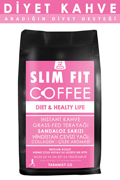 Taranist Slim Fit Coffee - Ketojenik Kahve- Sandaloz Sakızı Kolajen Hindistan...