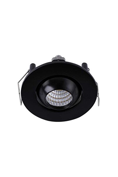 Cata 1,5 W COB Manda Gözü Led Spot - Gün Işığı (3000K) - Siyah - Yuvarlak - Sıva Altı - CT-5268SG