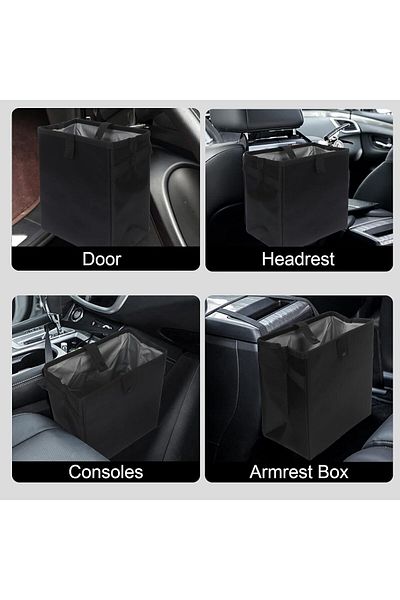 sogex Car Trash Can Waterproof Car Trash Can Portable Foldable Storage Bag