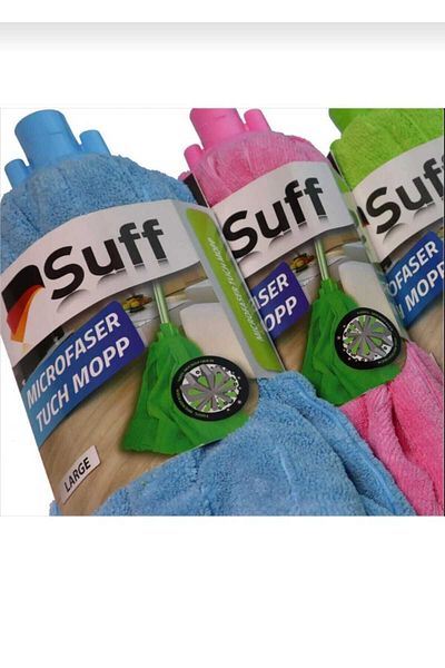 Suff Large Size 2 Pieces Microfiber Towel Mop Set