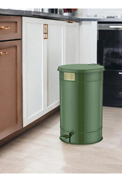 The Mia Khaki 24 Lt Trash Can - Glv0746