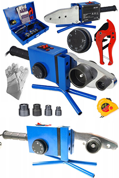 STAXX POWER 2000Watt Çift Rezidanslı Hava Soğutmalı Isı Ayarlı PPRC Plastik Boru Kaynak Makinesi + Makas Metre