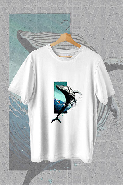 Vordevia Kit Štampano Beli Oversize kroj T-shirt
