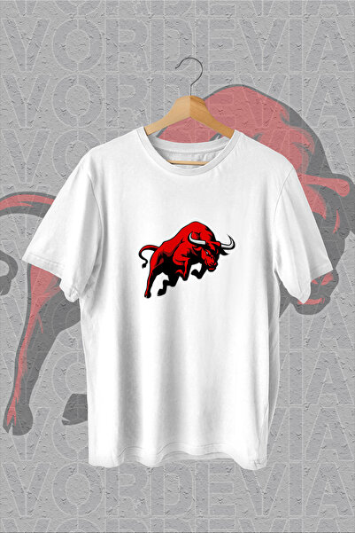 Vordevia Red Bull Štampano Beli Oversize kroj T-shirt
