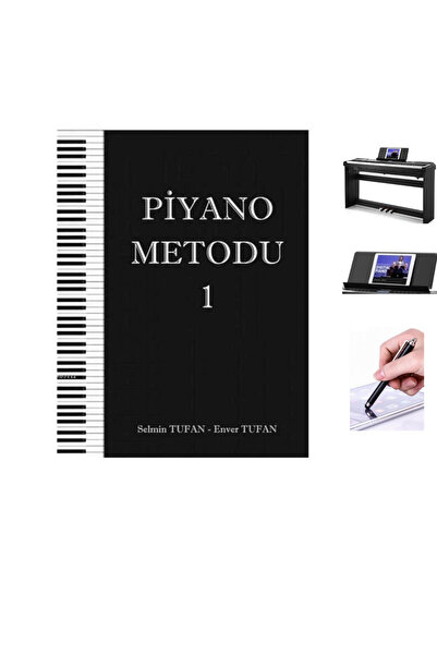 Yazarın Kendi Yayını PİYANO METODU 1 ENVER TUFAN-SELMİN TUFAN (GÜNCEL)+DİGİTA...