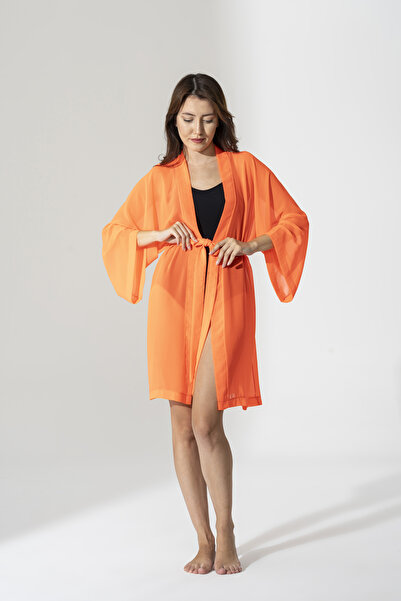 BEJ DOKU ŞİFON PAREO & KİMONO