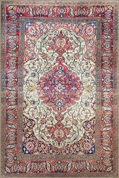 Rugs Modern Halı Pink Themed Traditional Motif Ethnic Floral Patterned Vintag...