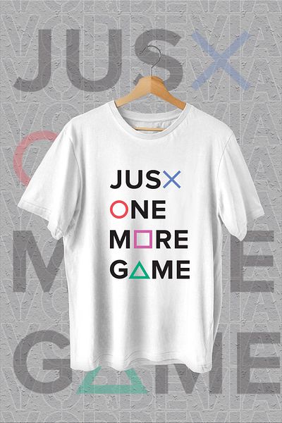 Vordevia Just One More Game Written - Tricou alb oversize pentru jucători