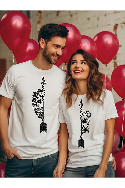 lepiska Lion themed - Couple T-Shirt - 2 T-Shirts are SentValentine's Day Unisex T-Shirt Lover t-shirt