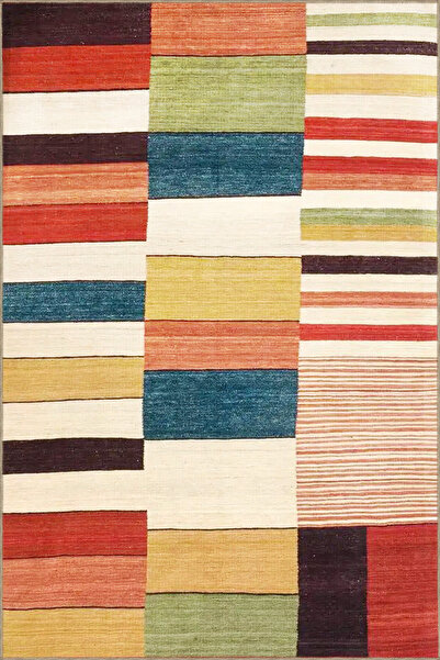 Rugs Modern Halı Многоцветен модерен декоративен килим със смесени геометричн...