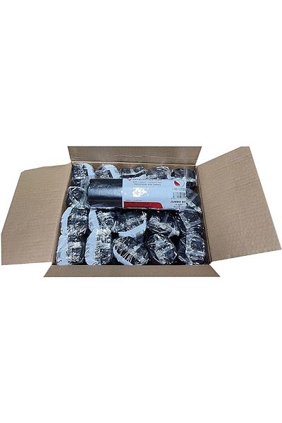 FİGANLAR Industrial Jumbo Garbage Bag - 2 Layers - Black - 400 Gr- 80x110 Cm 20 packs of parcels