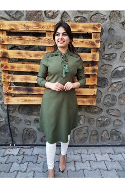 FERGAN تونيك حجاب كاكي نسائي