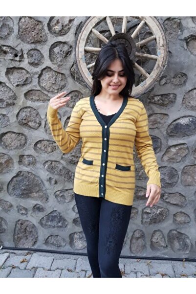 FERGAN سترة نسائية قصيرة مخططة على شكل ثعبان