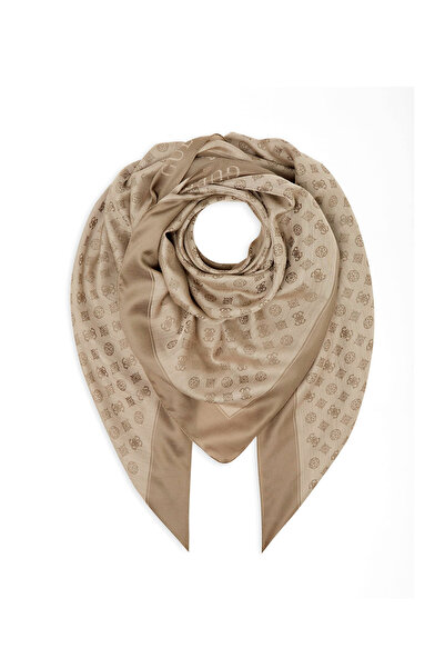 Guess Helaina Kefiah, Textile Scarf, 4G Logo, AW8850 POL03, 135 x 135 cm, For Women