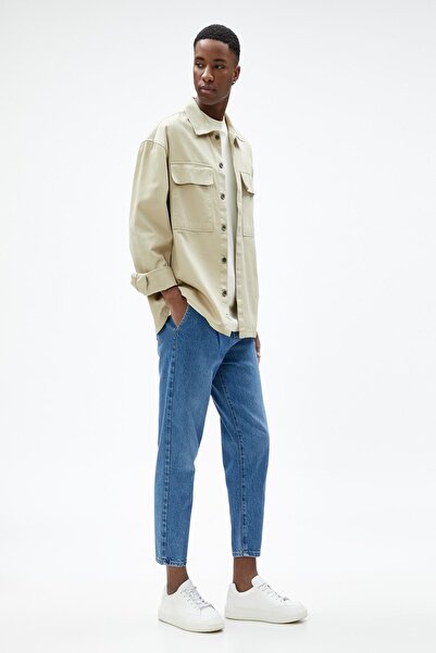 Koton Blugi indigo medii pentru bărbați 3WAM40124ND